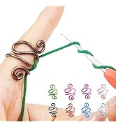 Handmade Crochet Tension Ring, Lefties & Righties Yarn Tension Control Ring, Adjustable Hook Ring...