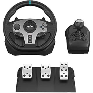 PXN 270/900 Degree PC Racing Wheel, V9 USB Race Game Driving PC Steering Wheel with Clutch Pedals and Shifter for Windows PC/PS3/PS4/Switch/Xbox One/Xbox Series X/S