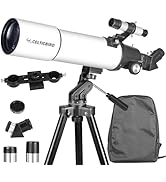 Celticbird 80x600mm AZ Telescope, Travel Telescopes for Adults Astronomy, Telescopio for Beginner...