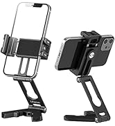 ULANZI Phone Tripod Mount 2 Cold Shoes & Arca Port, HP004 Metal 360° Smartphone Tripod Adapter fo...