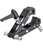 Fomito Super Clamp Universal Multi-Function A-Type Flash Clip with 2X 5/8 Inch Interface Screw & ...