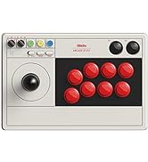 8Bitdo Arcade Stick for Switch & Windows, Arcade Fight Stick Support Wireless Bluetooth, 2.4G Rec...