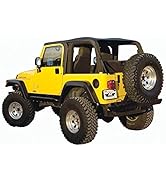 Rampage Frameless Trail Top | Vinyl, Black Diamond Color with Tinted Windows | 109535 | Fits 1997...