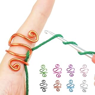Handmade Crochet Tension Ring For Finger, Crochet Ring, Right Handed Zig Zag Ring, Crochet Supplies, Yarn Tension Ring For Crochet, Crochet Gifts For Crocheters, Crochet Tools (Customize Ring)