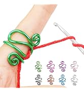 Handmade Crochet Tension Ring, Lefties & Righties Yarn Tension Control Ring, Adjustable Hook Ring...