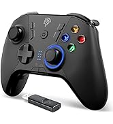 EasySMX Wireless Gaming Controller for Windows PC/Steam Deck/PS3/Android TV BOX, Dual Vibrate Plu...