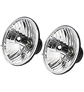 Rampage Universal Clear Halogen Headlight Conversion Kit with Round H4 55/60W Bulbs | 5089925