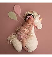 Newborn Photography Props Posing Pillow Plush Unicorn Pony Horse Pillow Newborn Photo Prop for Ph...