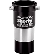 Orion 08711 Shorty 1.25-Inch 2x Barlow Lens (Black), Single