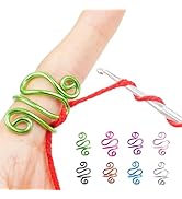 Handmade Crochet Tension Ring, Lefties & Righties Yarn Tension Control Ring, Adjustable Hook Ring...
