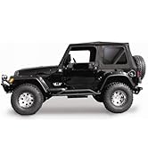 Rampage Complete Soft Top | Vinyl, Black Diamond Color with Tinted Windows, includes Frame & Hard...