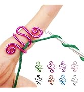 Handmade Crochet Tension Ring, Lefties & Righties Yarn Tension Control Ring, Adjustable Hook Ring...
