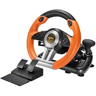 PXN V3II PC Racing Wheel, USB Car Race Game Steering Wheel with Pedals for Windows PC/PS3/PS4/Nintendo Switch/Xbox One/Xbox Series X/S