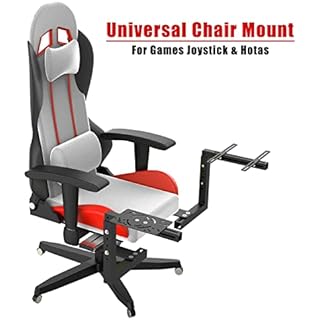 EG STARTS Universal Games Chair Mount for Flight Sim Game Joystick Throttle Hotas Systems Compatible with Logitech X56, X52, X52 Pro, Thrustmaster T-Flight Hotas, A10C Hotas Warthog, T.16000M, TCA