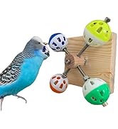Custom Interactive Rotating Colorful Balls Toy for Birds, Budgies, Budgerigars, Parakeets, Parrot...