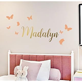 Kids Name Wall Decal/Kids room/Nursery decal/Custom name sticker/Personalized Wall Decal/Baby Name Decal/butterfly name