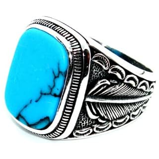 Silver 925k Ring, Handmade Ring, Natural Turquoise Stone,Jewelry Gift For Mens and Womens
