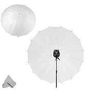 Fomito 7 feet Mega Parabolic Reflector Umbrella White in 2 Sides