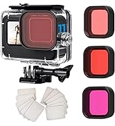 FitStill Waterproof Housing for Go Pro Hero 12 Black/Hero 11 Black/Hero 10 Black/Hero 9 Black,Pro...