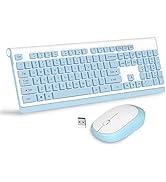 Wireless Keyboard Mouse Combo, MageGee V650 Quiet Full Size 2.4G Ultra-Thin Wireless Keyboard and...