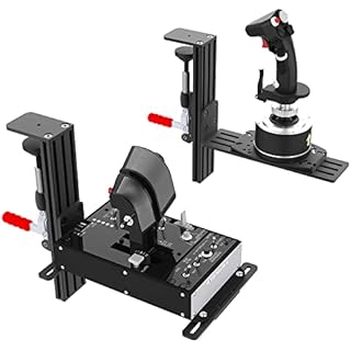 Hikig 2 Pack The Desk Mount For Flight Sim Joystick, Hotas Systems Fits Thrustmaster Hotas Warthog, T16000M FCS, T-Flight, TCA, Logitech X56, X52, X52 Pro Hotas, WinWing Orion Hotas, VKB Hotas, VPC