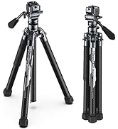 ULANZI F38 Video Travel Tripod, 61" Lightweight Carbon Fiber Camera Tripod with Quick Release 1/4...