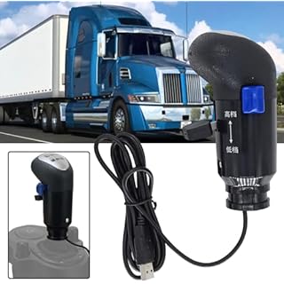 Mkbve USB Gearshift Knob from a MAN Truck ATS/ETS2 for Logitech G25 G27 G29 G920 H Gear Shifter Knob(Note:Only supports PC)