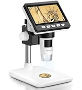 4.3" Coin Microscope - Aopick LCD Digital Microscope 1000X, 1080P USB Coin Magnifier for Error Co...