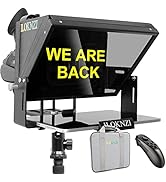ILOKNZI 15 inch Liftable Teleprompter for All Tablets (12.9-inch Tablet), Remote Control and tele...