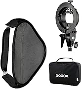 Godox Collapsible Softbox 31.4x31.4 inch / 80x80cm with S-Type Bowens Mount for Camera Photograph...