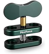 MINIFOCUS Aluminum 1" Ball Clamp Mount, Double Socket Arm, 360° Spring Clip Adapter Bracket Holde...