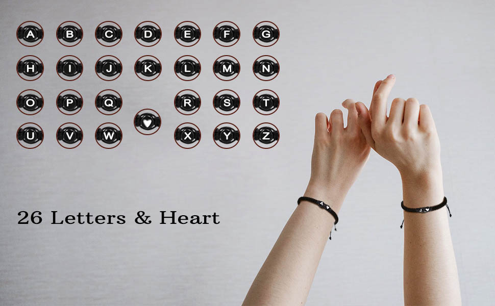 Initial bracelets for women