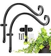 AJART Hanging Plant Bracket for Plant Hangers Outdoor (2 Pieces-12 inches) More Stable and Sturdy...