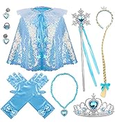AMOR PRESENT Princess Dress Up Accessories, Princess Crowns for Little Girls Cosplay Costume Set ...