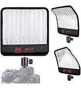 Fomito Falconeyes RX-8T Foldable Flexible LED Light Panel Kit 5600K CRI95 On-Camera Lamp Daylight...