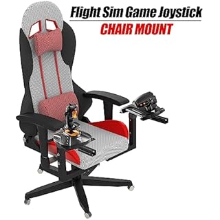 EG STARTS 2 Pack Chair Mount Hotas Mount Joystick Mount Compatible Logitech X52/X52 Pro/X56/X56 Rhino Hotas, Thrustmaster T. Flight Hotas/T.16000M FCS/TCA Officer Pack Airbus Edition, VKB Hotas Mount