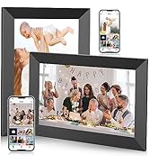 MaxAngel 2 Pack Digital Picture Frame 10.1 Inch WiFi Electronic Photo Frame 16GB Storage SD Card ...