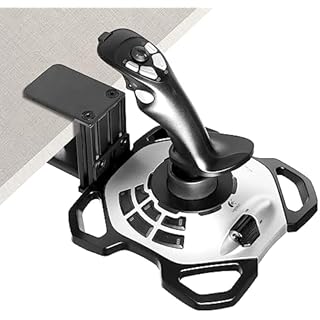 Hikig Steel Clamp-on Joystick Mount Designed ONLY for Logitech G Extreme 3D PRO Joystick for Windows, Adjustable Durable Steel Desk Mount Holder for Flight Joystick (Flight Joystick Not Included)