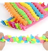 AMOR PRESENT Stretchy String Fidget Toys, 12PCS Sensory Fidget Worm Stretch Toys for Kids Toddler...