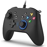 Wired Gaming Controller, Joystick Gamepad with Dual-Vibration PC Game Controller Compatible with PS3, Switch, Windows 10/8/7