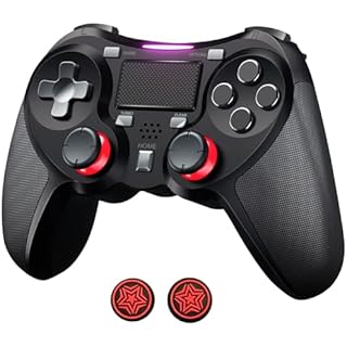 TERIOS Wireless Controller for PS4/PS4 Pro/PS4 Slim, (No Drift) Pro Game Controller with Hall Effect Joystick/Built-in Speaker/Programmable/Turbo Function/Enhanced Dual Vibration(Upgrade Version)