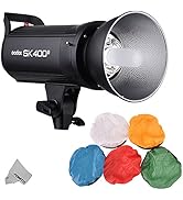 GODOX SK400II Professional Studio Strobe Flash Built-in Godox 2.4G Wireless X System GN65 5600K A...