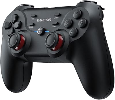 GameSir T3 Wireless Gaming Controller, PC Controller for Windows 7/8/10/11, Android, Gamepad Joystick with Turbo and Dual Vibration, Gaming Controller for Android TV/TV Box, 20 Hours Working Battery