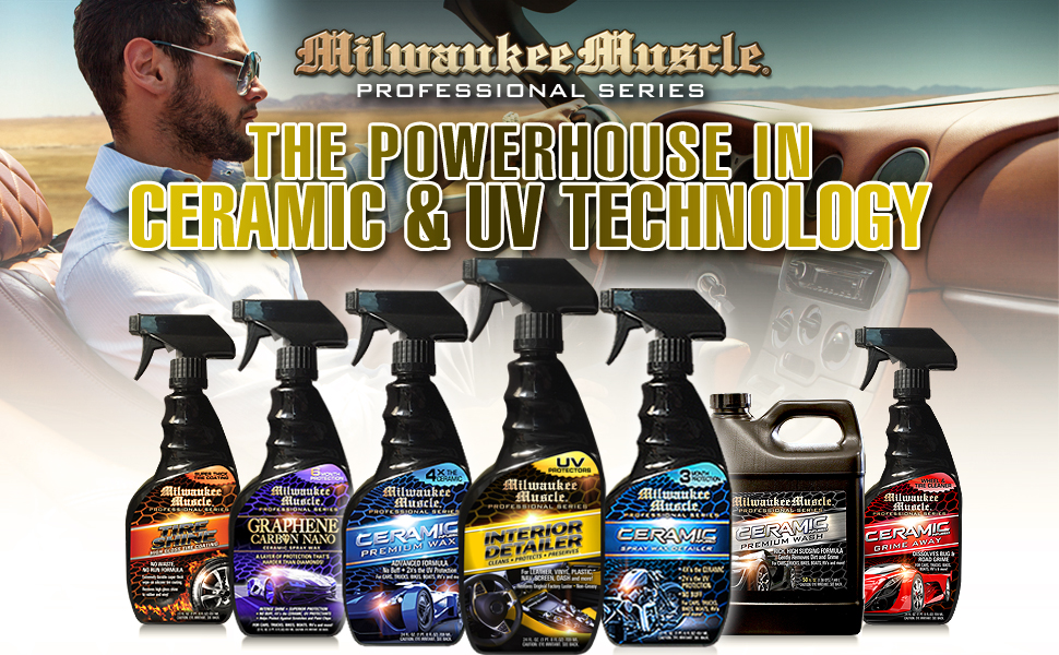 Milwaukee Muscle - Espray para detalles interiores de 24 onzas