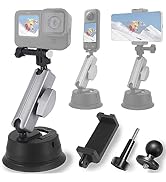 FiTSTILL Compatible for Suction Cup Mount Go Pro Max Mini Hero 12 11 10 9 8 7 6 5 DJI,Pocket 2,ON...