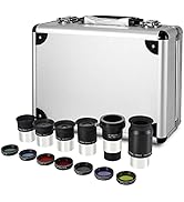 CelticBird 13 Piece Telescope Accessory Kit - 1.25" Telescope Eyepiece and Filter Set with a Stur...