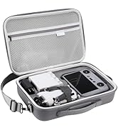 SKYREAT Mini 4 Pro RC 2 Case, Portable PU Leather Storage Shoulder Bag for DJI Mini 4 Pro Fly Mor...