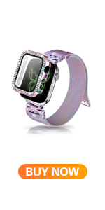 YouthRun Magnetic Milanese Band with Bling Case Compatible with Apple Watch, for Women