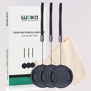 3 Pack Lens Cap Bundle with Lens Keeper