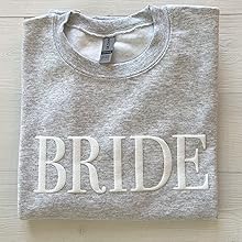 Embossed bride sweatshirt